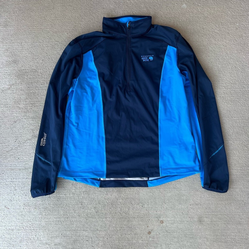 Mountain Hardwear‎ AirShield Pullover Jacket Blue Windbreaker Mens Large